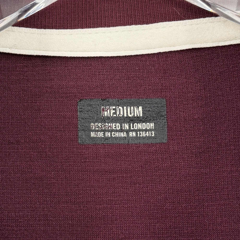 RAPHA Long Sleeve Jersey Women Medium Burgundy Cycling Merino Wool Blend Zip Up - Picture 11 of 16